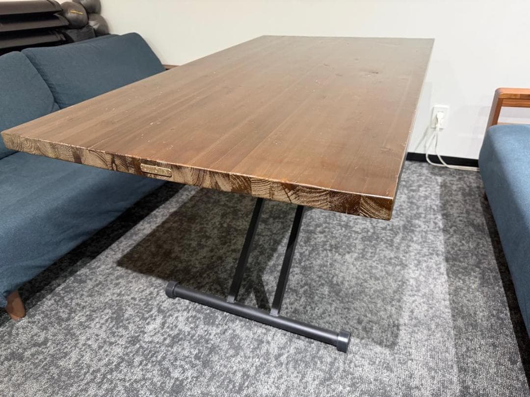 UP PULLEY LIFTING TABLE おしゃれ昇降式ダイニングテーブル