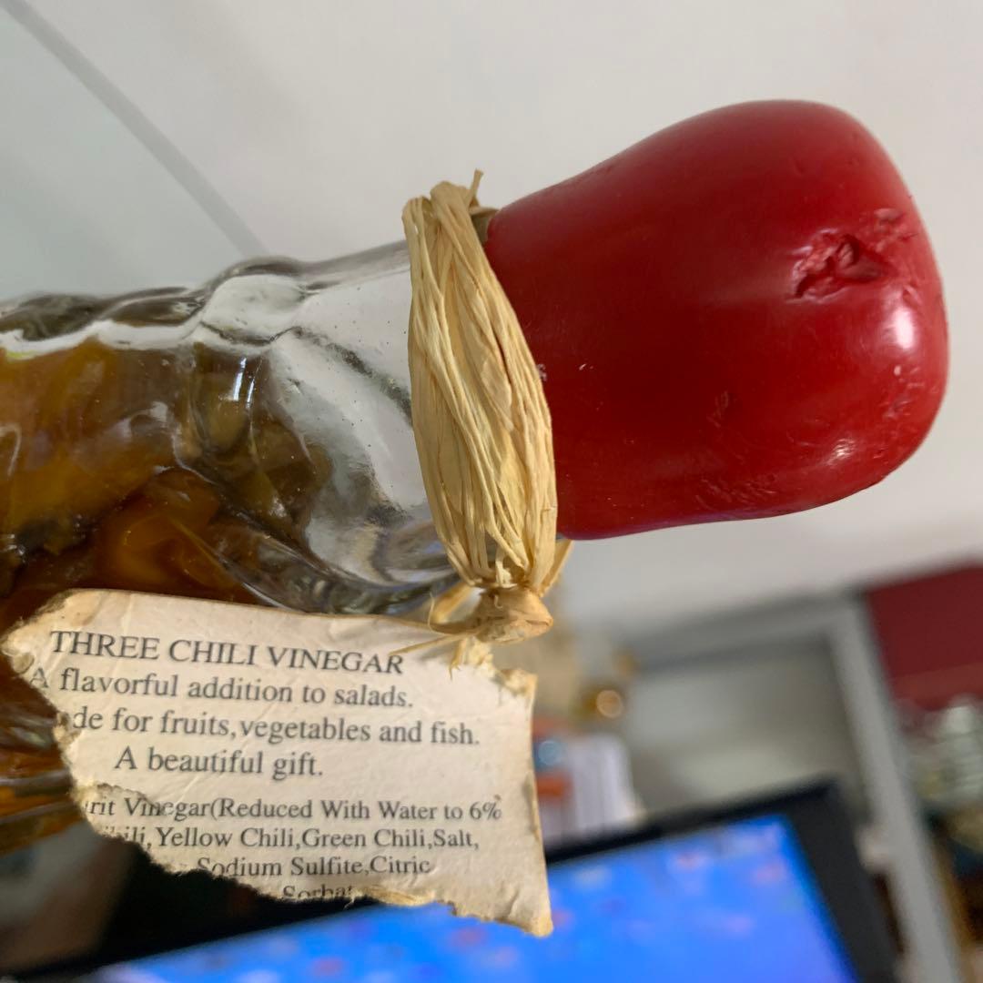 ガラスコレクション チェリー ビネガー瓶など2点