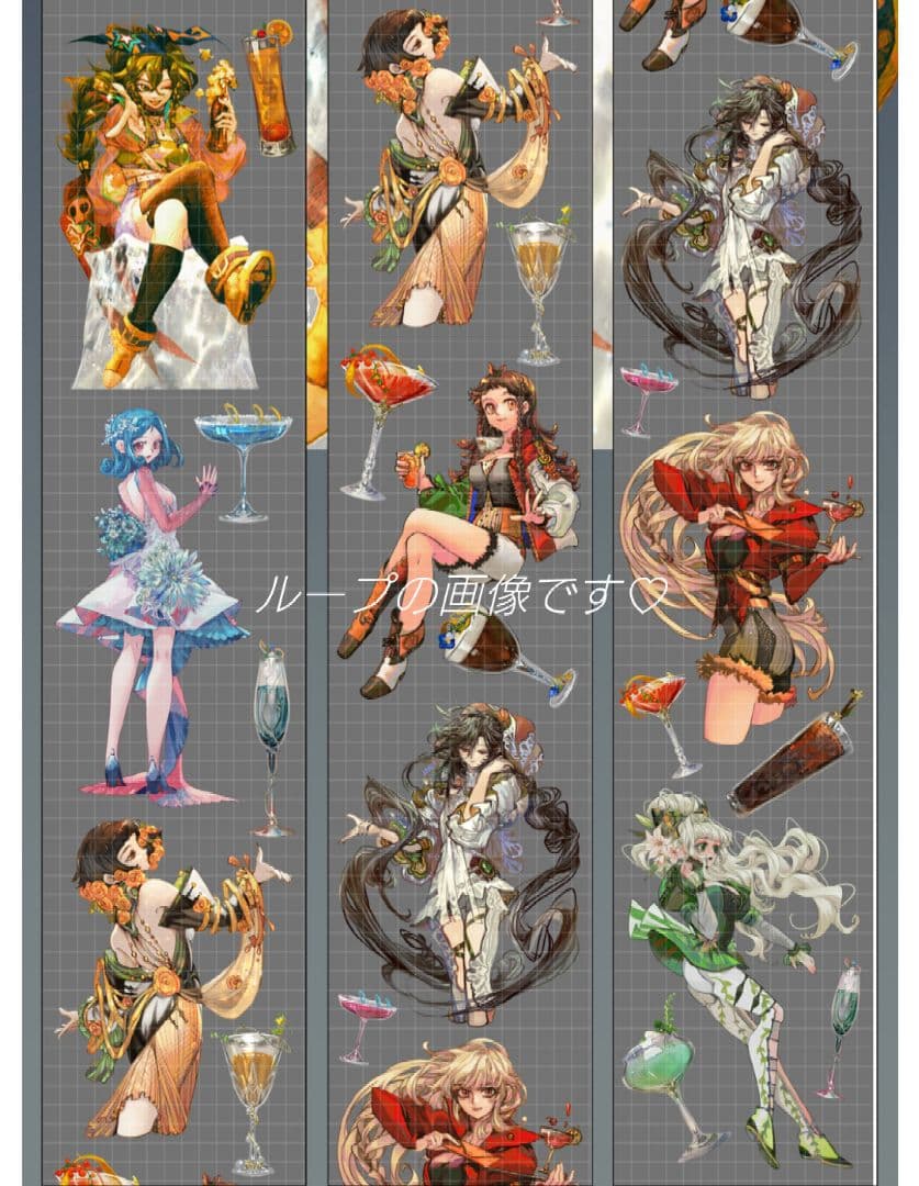 J427＃天使酿制(贝壳光)李富贵切り売り海外人物マステ女の子