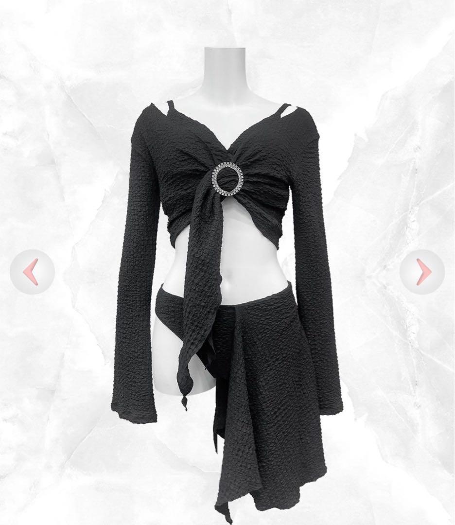 rady パレオデザインビキニ　ボレロ　水着　セットアップ　黒