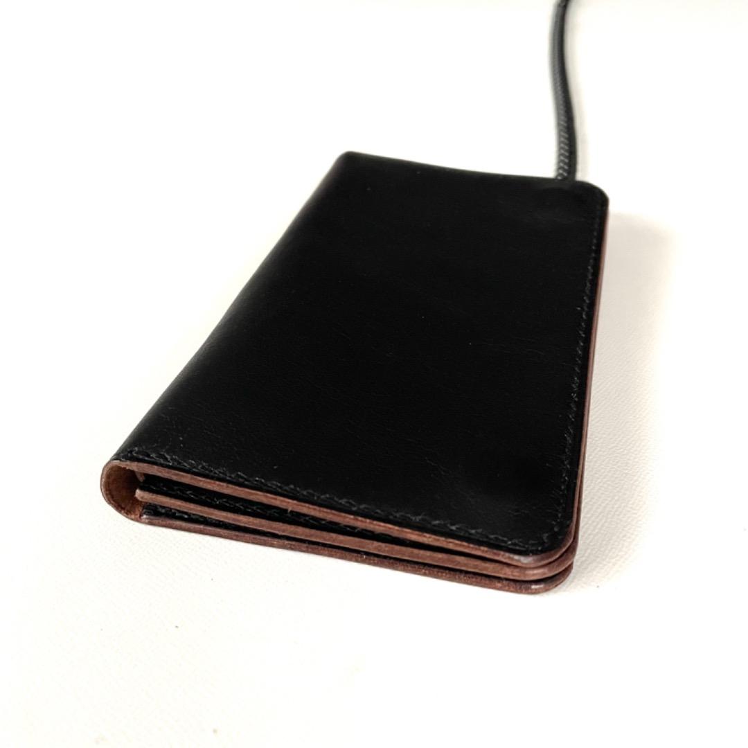 ご注文品　ミドルトラッカーウォレット　ダールブラック　ホースハイド