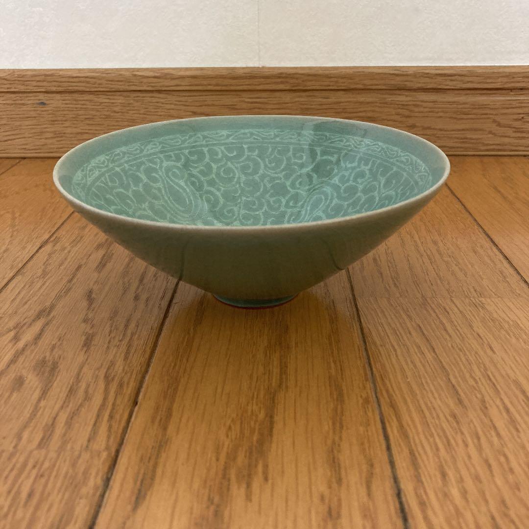 如泉青磁】 李連休作 お買い得品 高麗青磁 如泉窯 李連休作