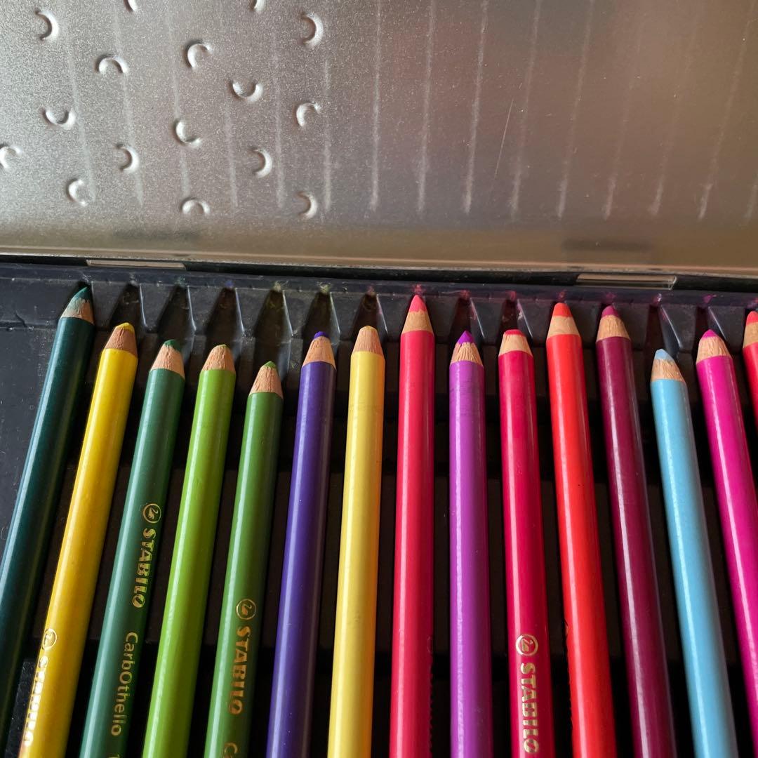 STABILO 水彩色鉛筆 60色セットとgondolaパステル