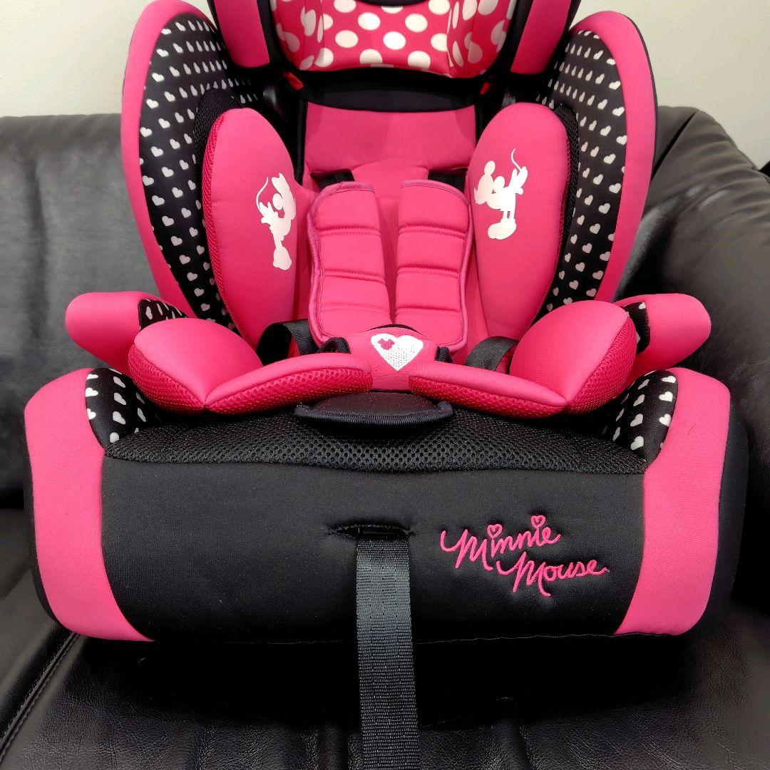 美品 HG ミニーマウス チャイルドシート ピンク 西松屋 限定 廃盤 可愛い
