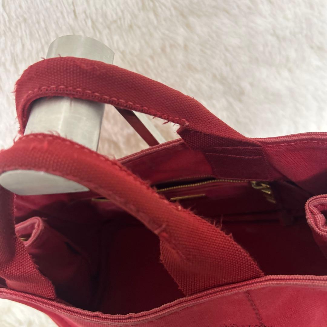 【正規品】PRADA プラダ　カナパS デニム　ハンドバッグ ギャランティーあり