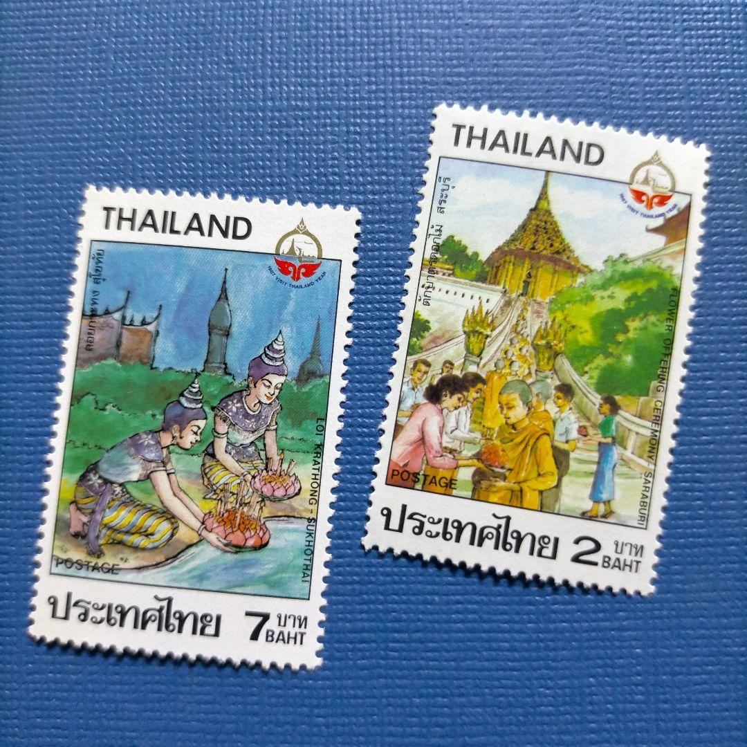 3217 外国切手 タイ 1987年 観光年 民族衣装 行事 4種完 - メルカリ