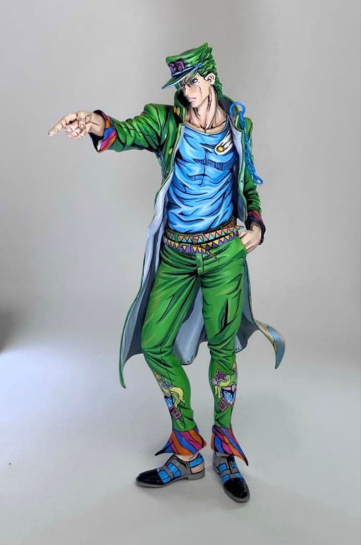 ジョジョの奇妙な冒険 SMSP 空条承太郎 フィギュア リペイント 二次元塗装