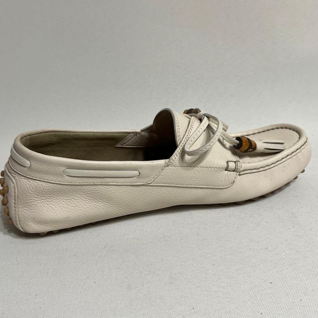 GUCCI ドライビングシューズ ローファー バンブータッセル 25.5cm