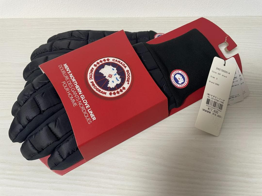 ★新品・未使用★   カナダグース 手袋 グローブ S カナダグース☆レディース・レザー手袋 LEATHER GLOVE スマホOK