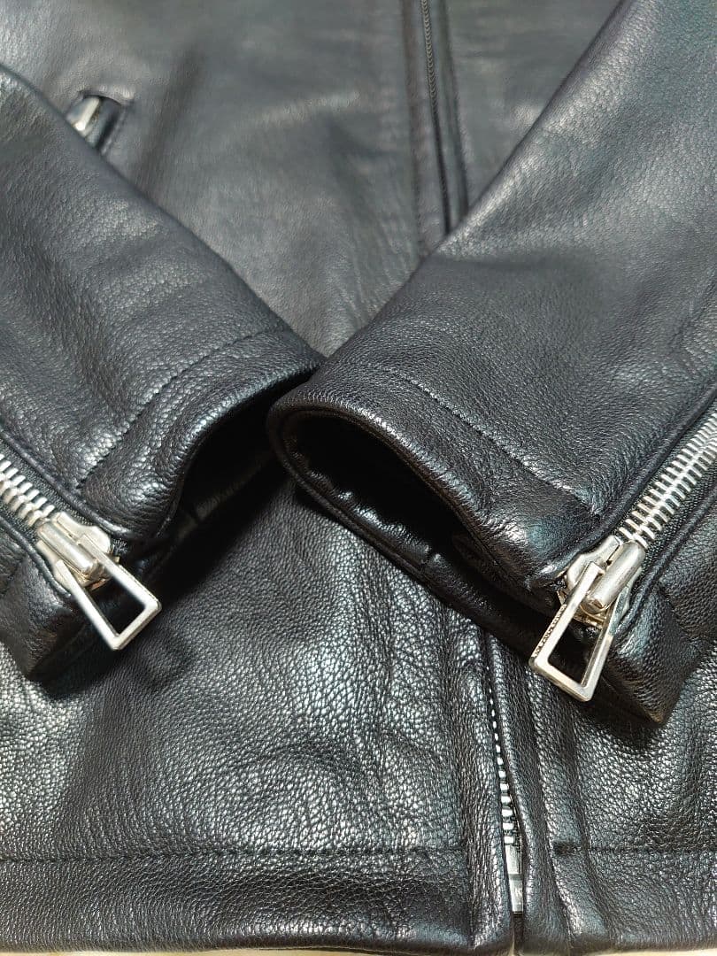 高級！名作！ポールスミス レザーライダースジャケット ブルゾン