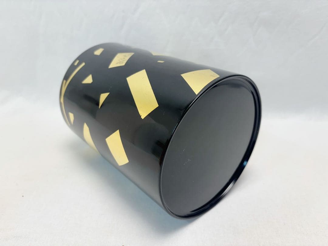 未使用 茶道具 葉蓋水指 玄々斎好写 箔散らし 曲物 茶懐石