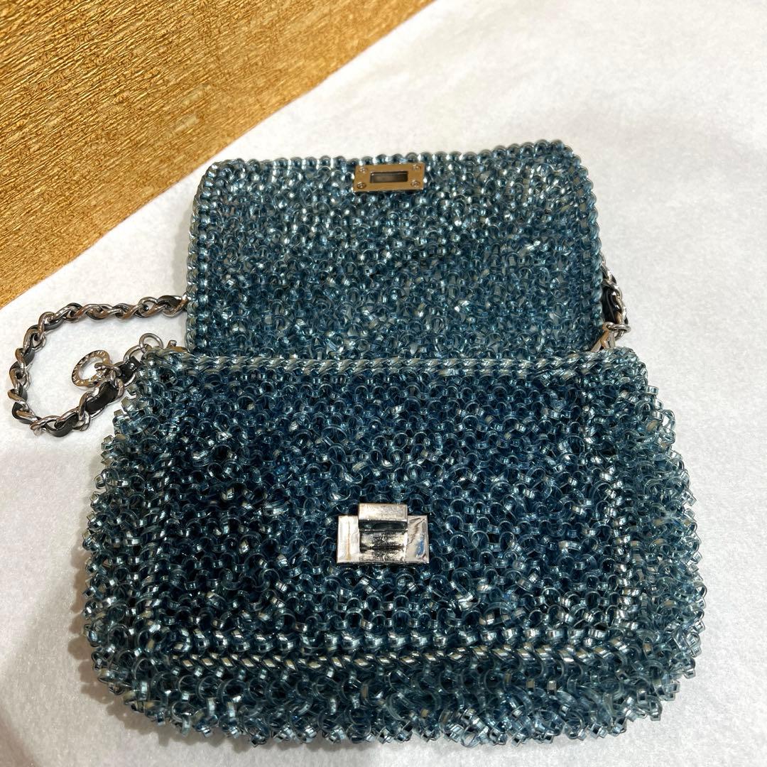 アンテプリマ ルッケット バイカラー ショルダーバック　ハンドバッグ