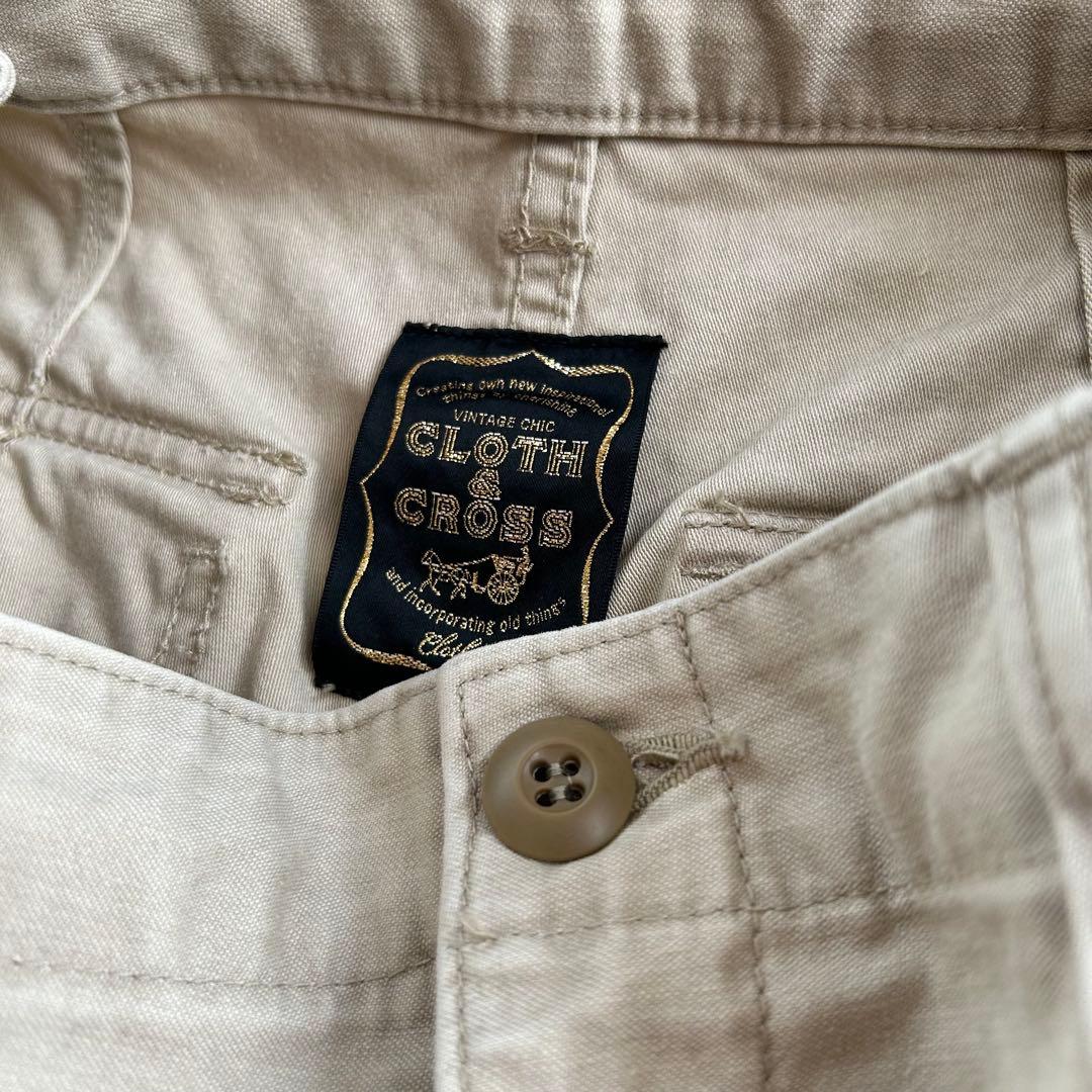 CLOTH&CROSS クロスアンドクロス　バレルベイカーパンツ