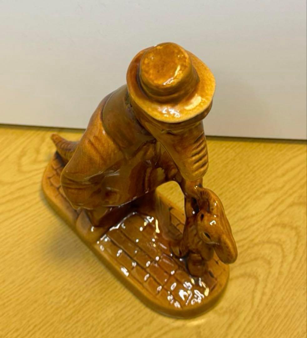 激レア‼️ソビエト アンティーク 大きなチェブラーシカとゲーナの陶器