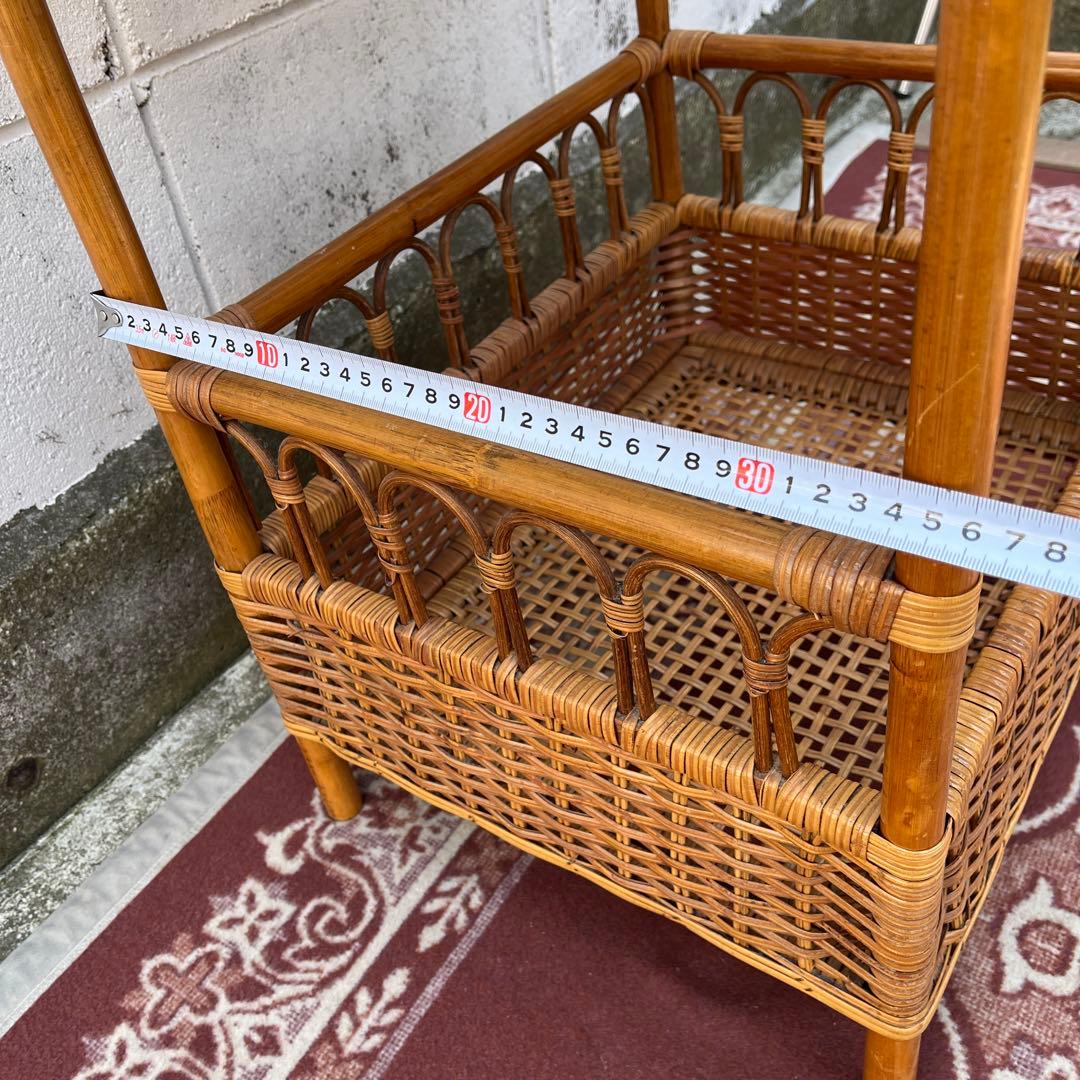 ナチュラル天然素材◾️籐ラタン製 ランドリーラック 脱衣籠 脱衣かご バスケット