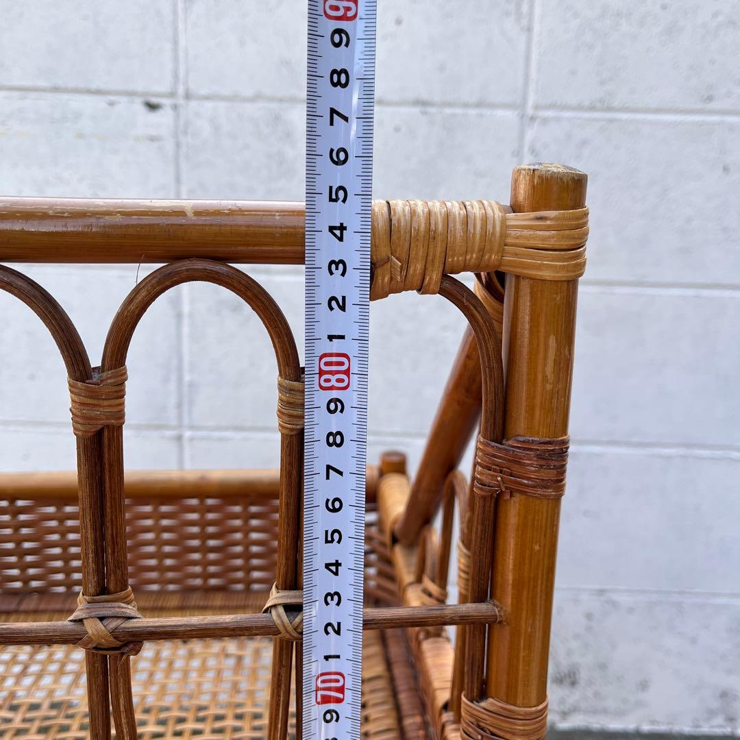 ナチュラル天然素材◾️籐ラタン製 ランドリーラック 脱衣籠 脱衣かご バスケット