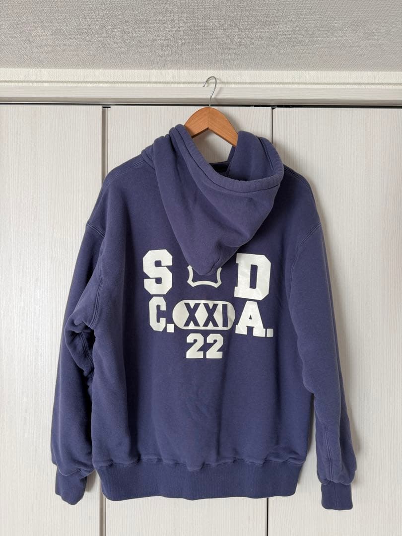 スタンダードカリフォルニア 後付パーカー ネイビー