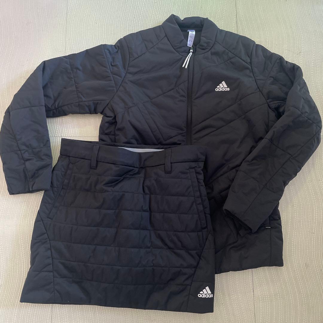 adidas 保温 中綿 上下 セットアップ Ｍ