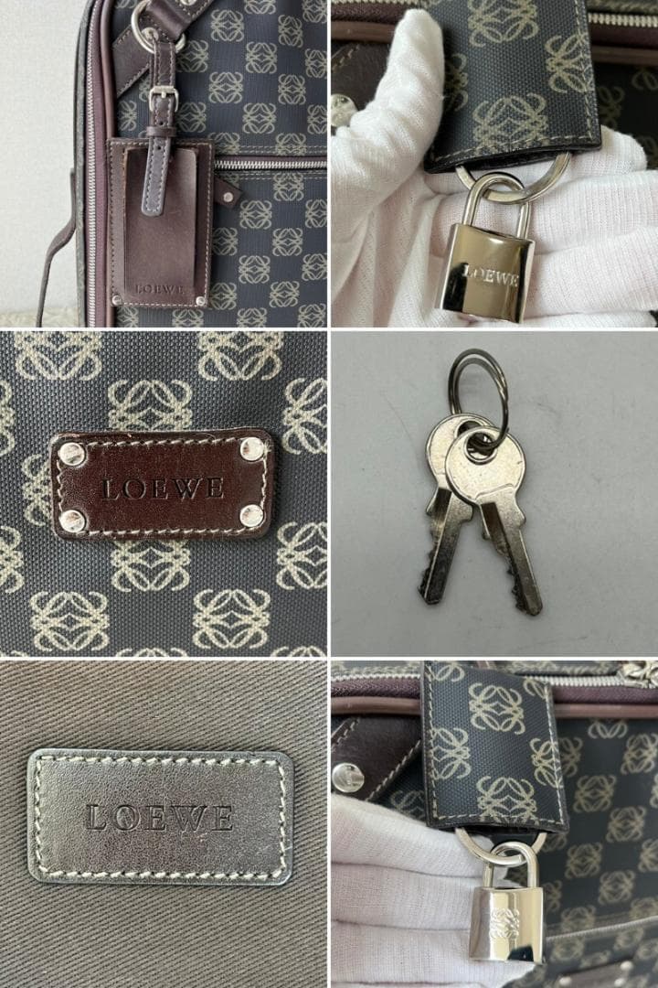 超レア／極美品☆LOEWE リピーター キャリーケース アナグラム トラベル