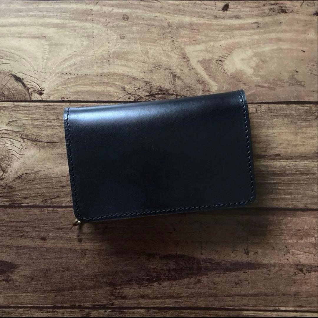 【ko-ki】ミドルトラッカーウォレット茶芯ブラック【お札を折らずに収納】