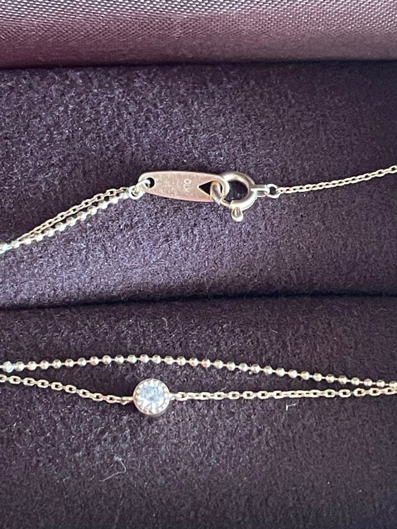 4°C ダイヤモンド タンザナイト ブレスレット兼アンクレット 10K