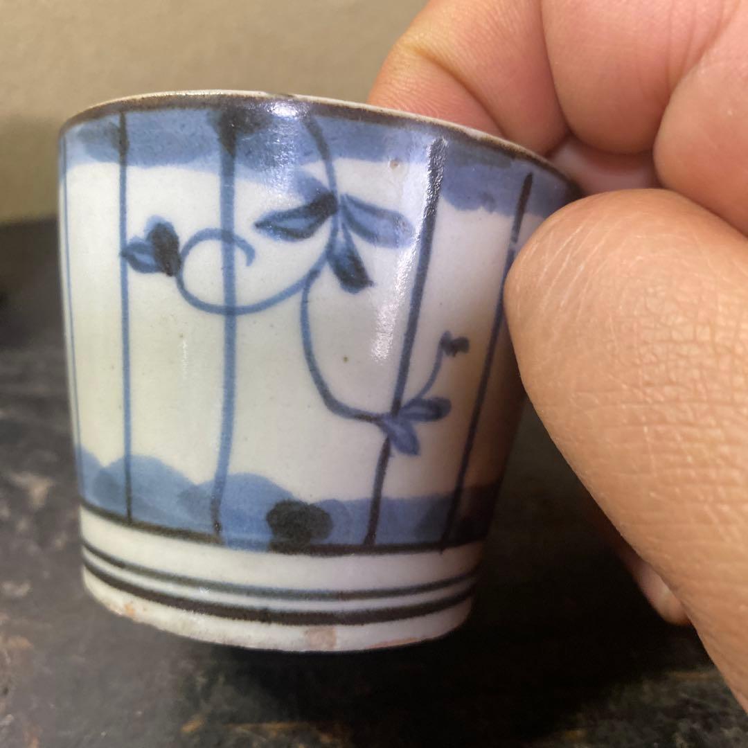 江戸時代古伊万里蕎麦猪口5個セットS