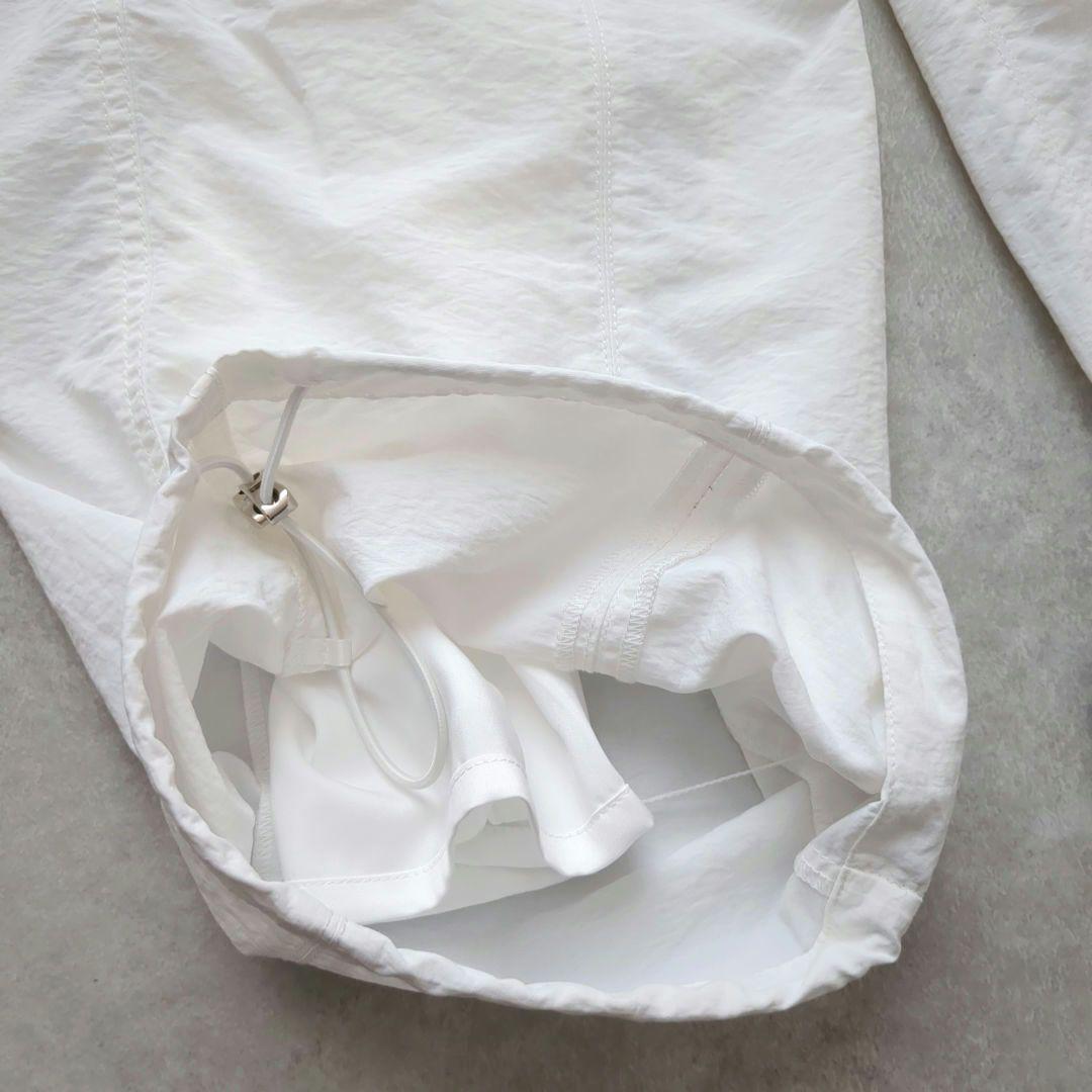 アルページュストーリー 撥水サス付きパラシュートパンツ　白　S　タグ付