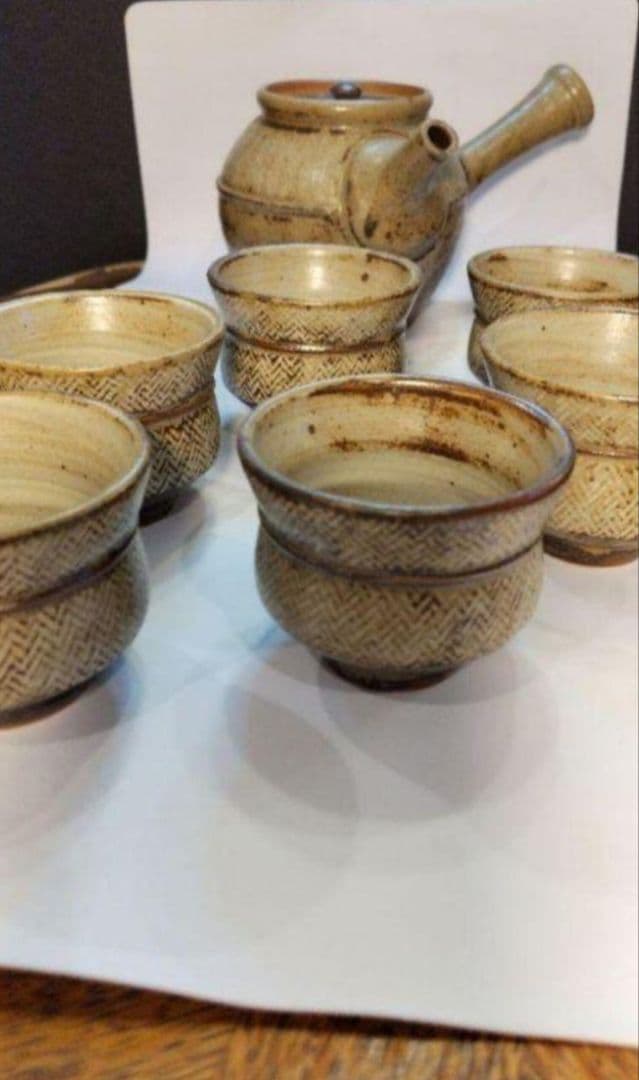 人間国宝島岡達三の象嵌縄文煎茶器、特別価格で！ - メルカリ