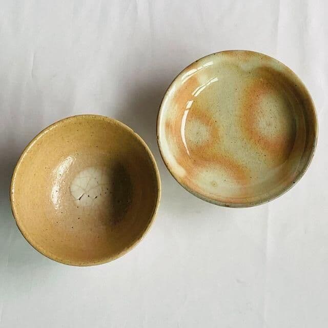 萩焼 井戸茶碗 高麗茶碗 蓋付き 茶道具 陶芸 作者不明 共箱なしの通販