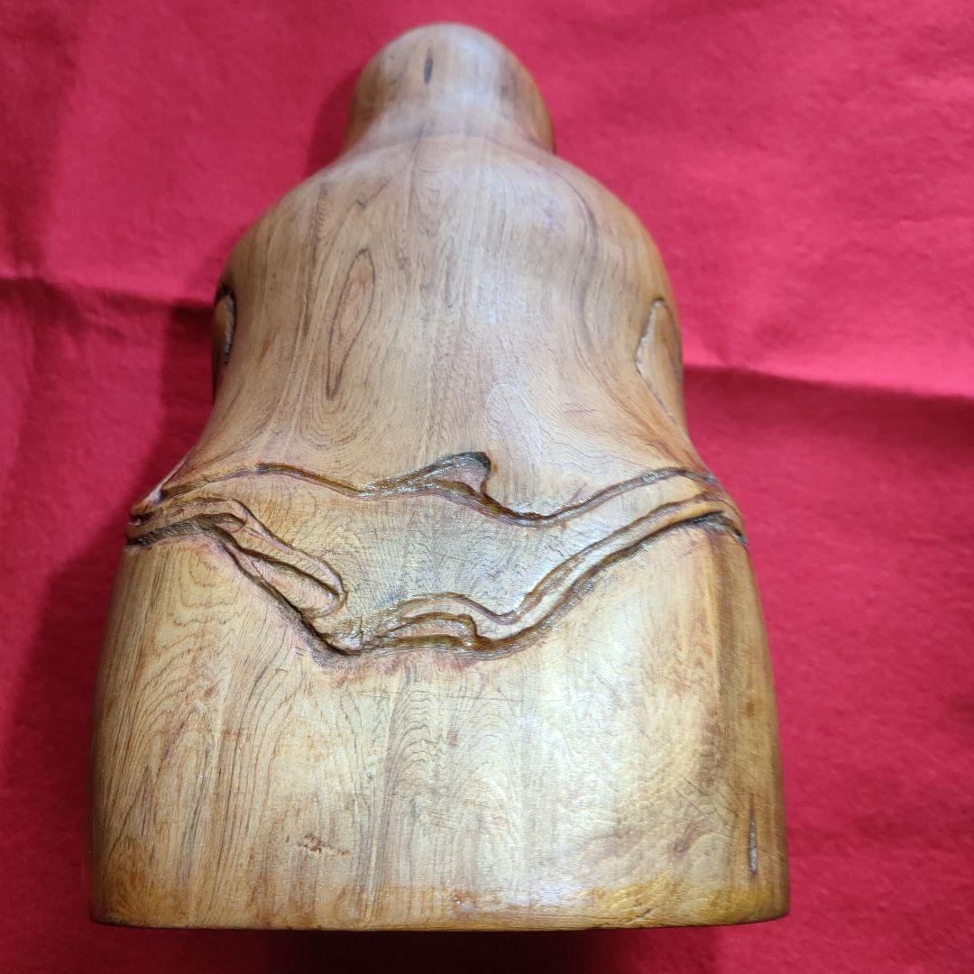 屋久杉 彫刻手作り 一刀彫