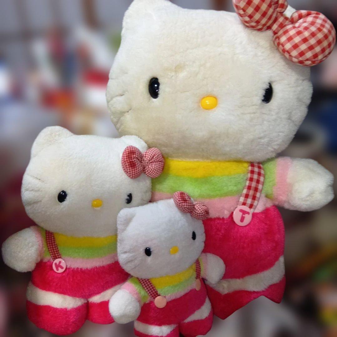 ハローキティ2001年自立型 ぬいぐるみ 大中小3体セット激レア Amazon.co.