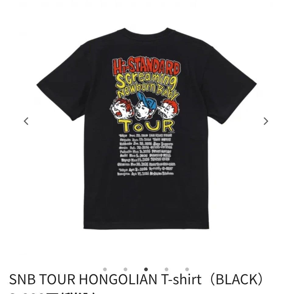 ハイスタンダード SNBツアー Tシャツ ブラック XL ハイスタ - メルカリ