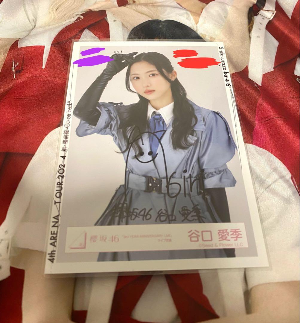 櫻坂46 谷口愛季 3rdアニラ衣装 直筆サイン チュウ