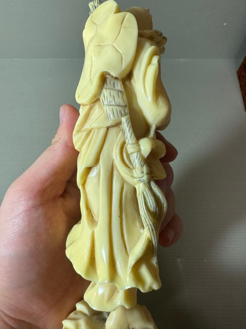 2875 根付 老人 置物 骨董品 時代物