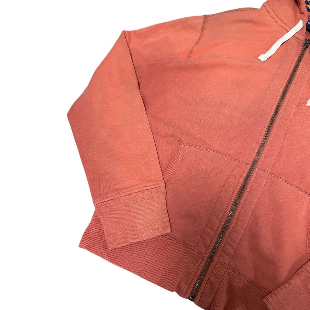 90s ポロ ラルフローレン ネイティブ柄 ジップパーカー サーモンピンク