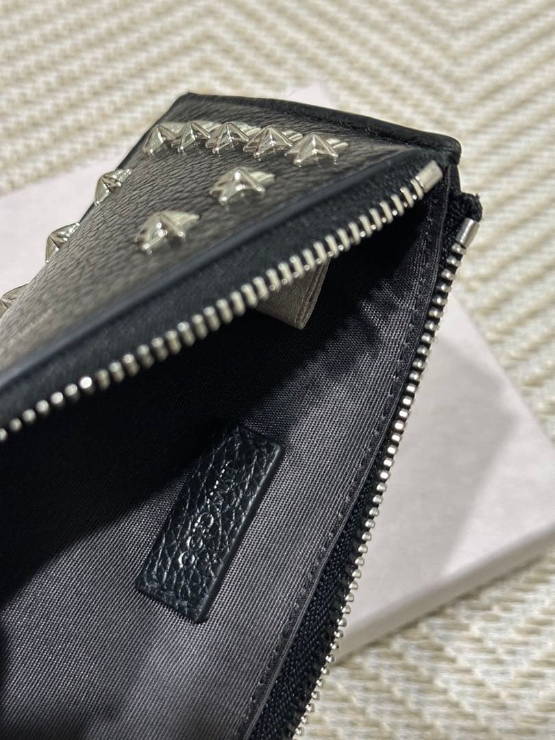 JIMMY CHOO ブラックレザー カードケース　ケース
