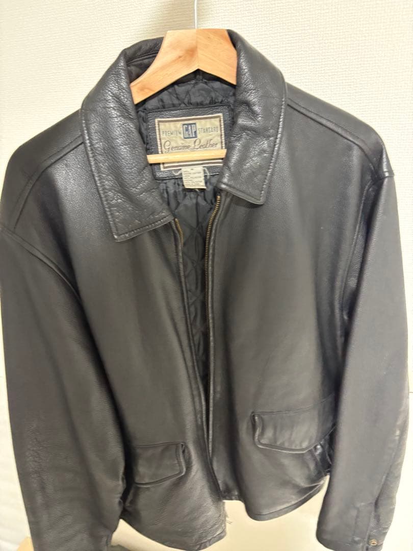 OLD GAP レザージャケット プレミアムスタンダード 90s OLD GAP レザージャケット プレミアムスタンダード - メルカリ