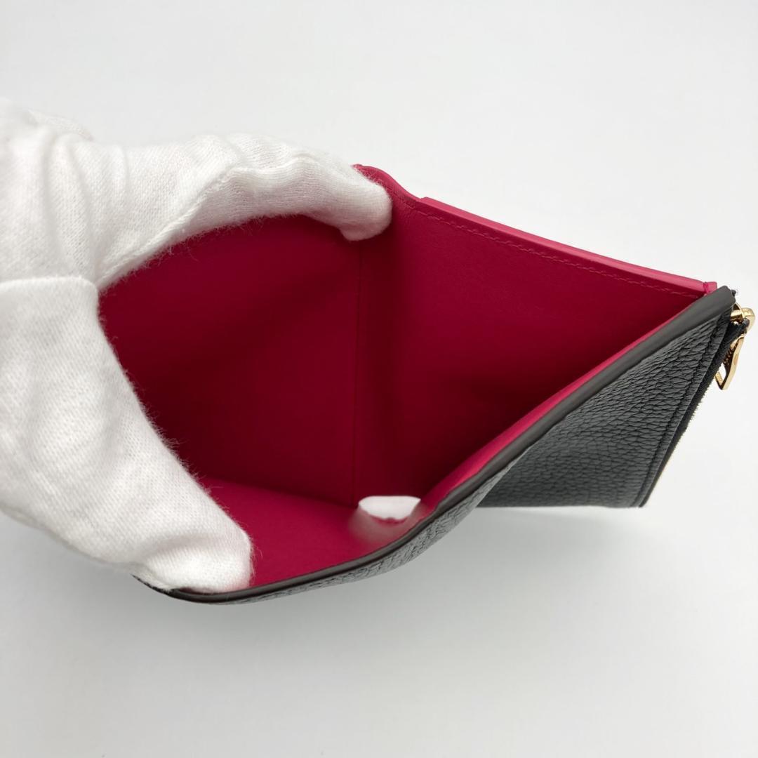 IC　ルイヴィトン　カプシーヌ　コンパクト　ノワール　三つ折り財布　625