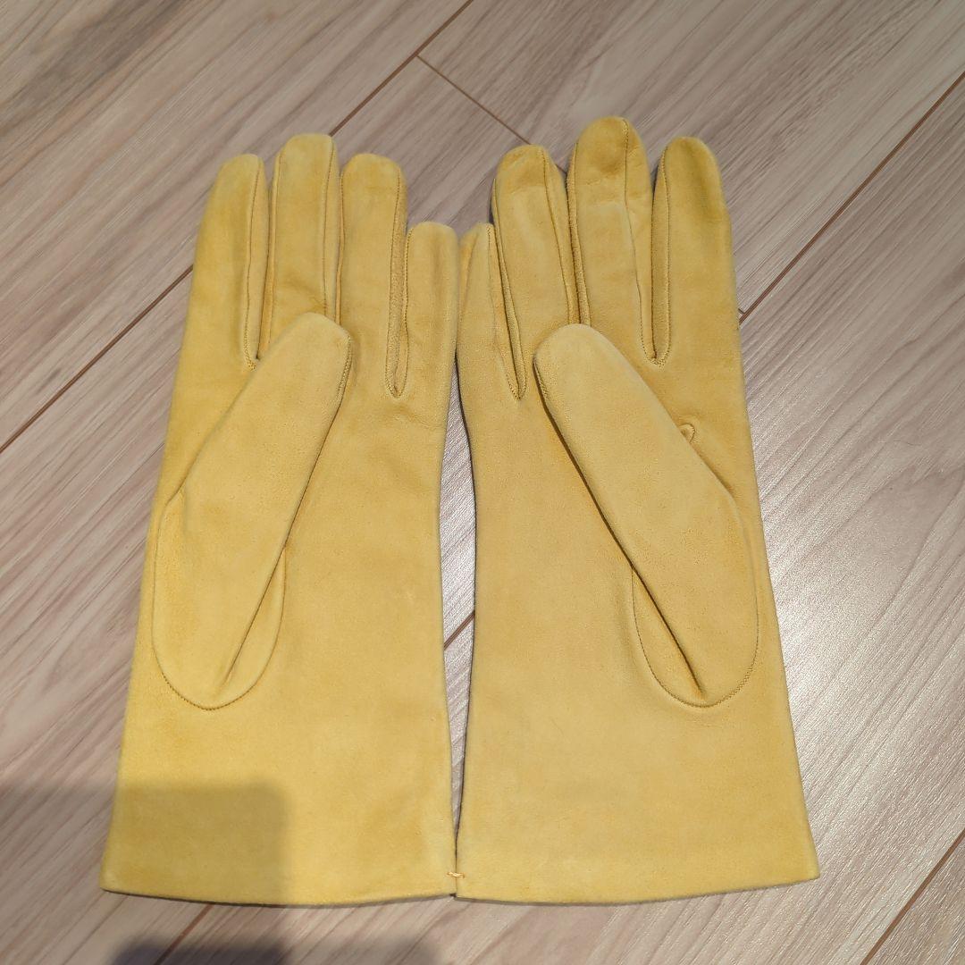 sermoneta glovesスエード本革手袋（内側カシミア）