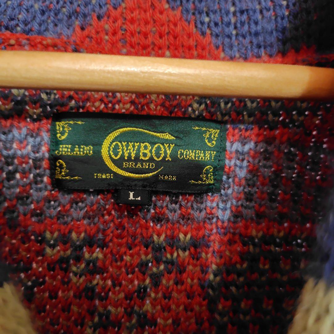 jelado ラグナL ネイティブ柄 ショールカーディガン オールドネイビー