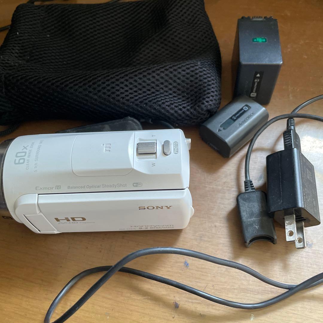 SONY HANDYCAM HDR-CX675 箱、バッテリー2つ、ケース付き SONY
