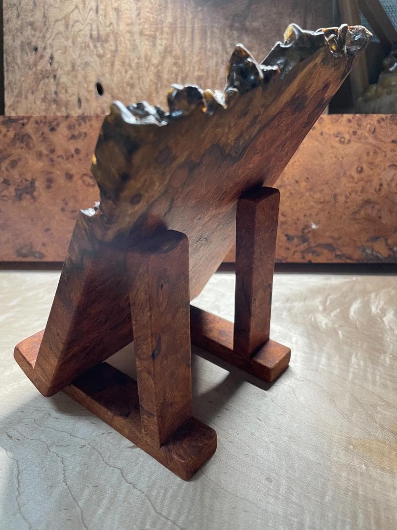 kentaro-papa 【Kentaro-papa 花梨紅白 立て掛け ペントレイ（5本用）】