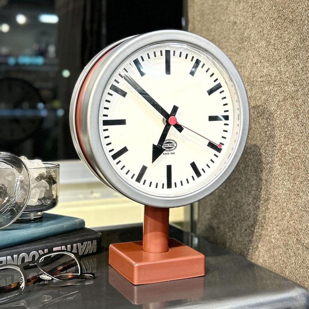 新品 両面時計 ダブルフェイスクロック2 BROWN ダルトン インテリア 小物