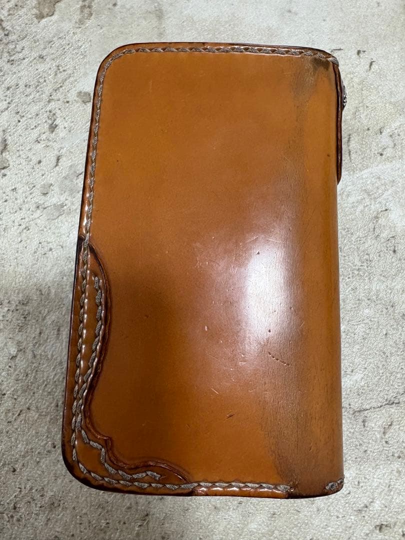 ビーズ屋公ちゃん　コードバン　　　　　　ミドルウォレット　H160xW90mm