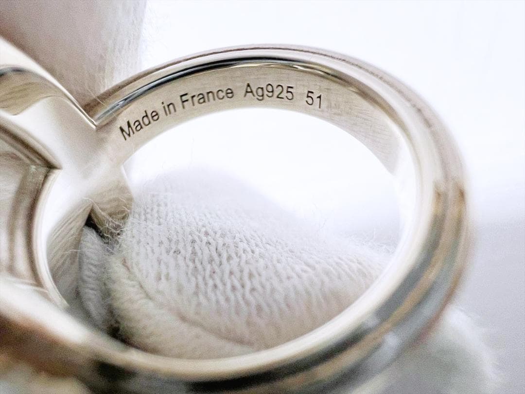 美品　エルメス　シェーヌダンクル24　SV925　リング　指輪　51　約11号