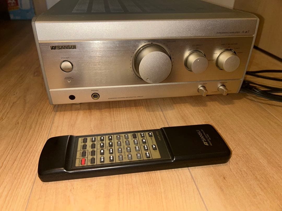 SANSUI サンスイ プリメインアンプ A-α7 リモコン付属
