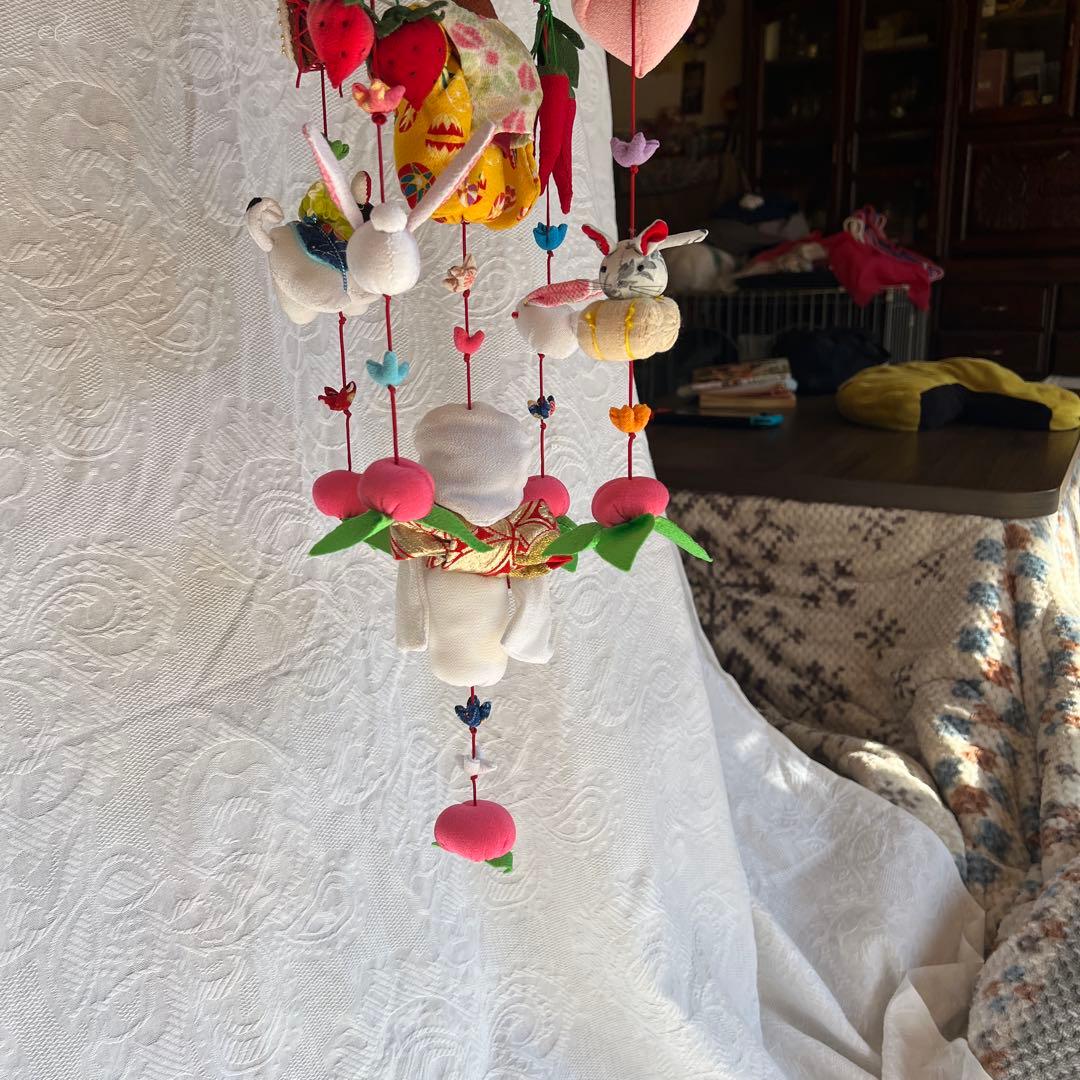 ちりめん吊るし飾り　　三月　（雛飾り）