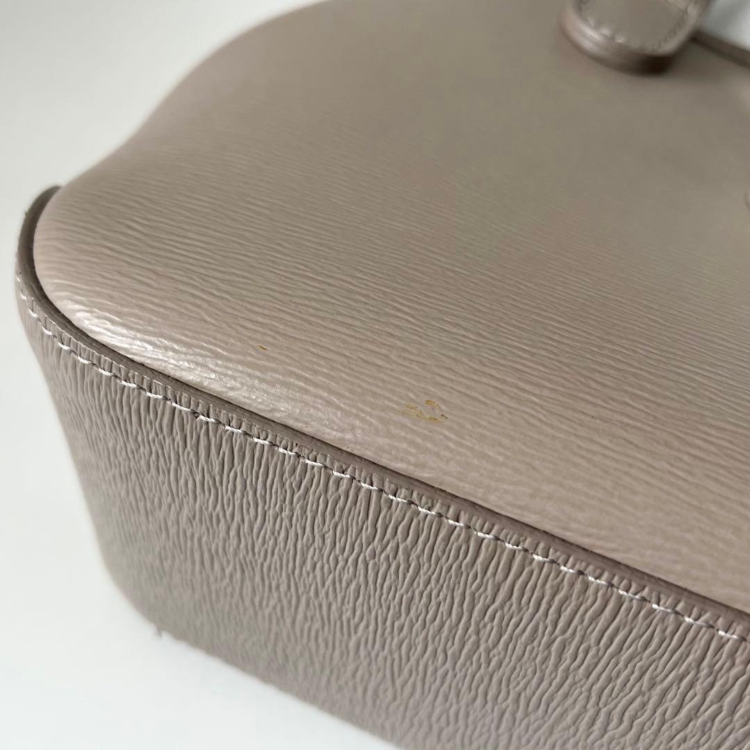 ロンシャン　ロゾ トップハンドル S　2way　ハンドバッグ　レザー　グレージュ