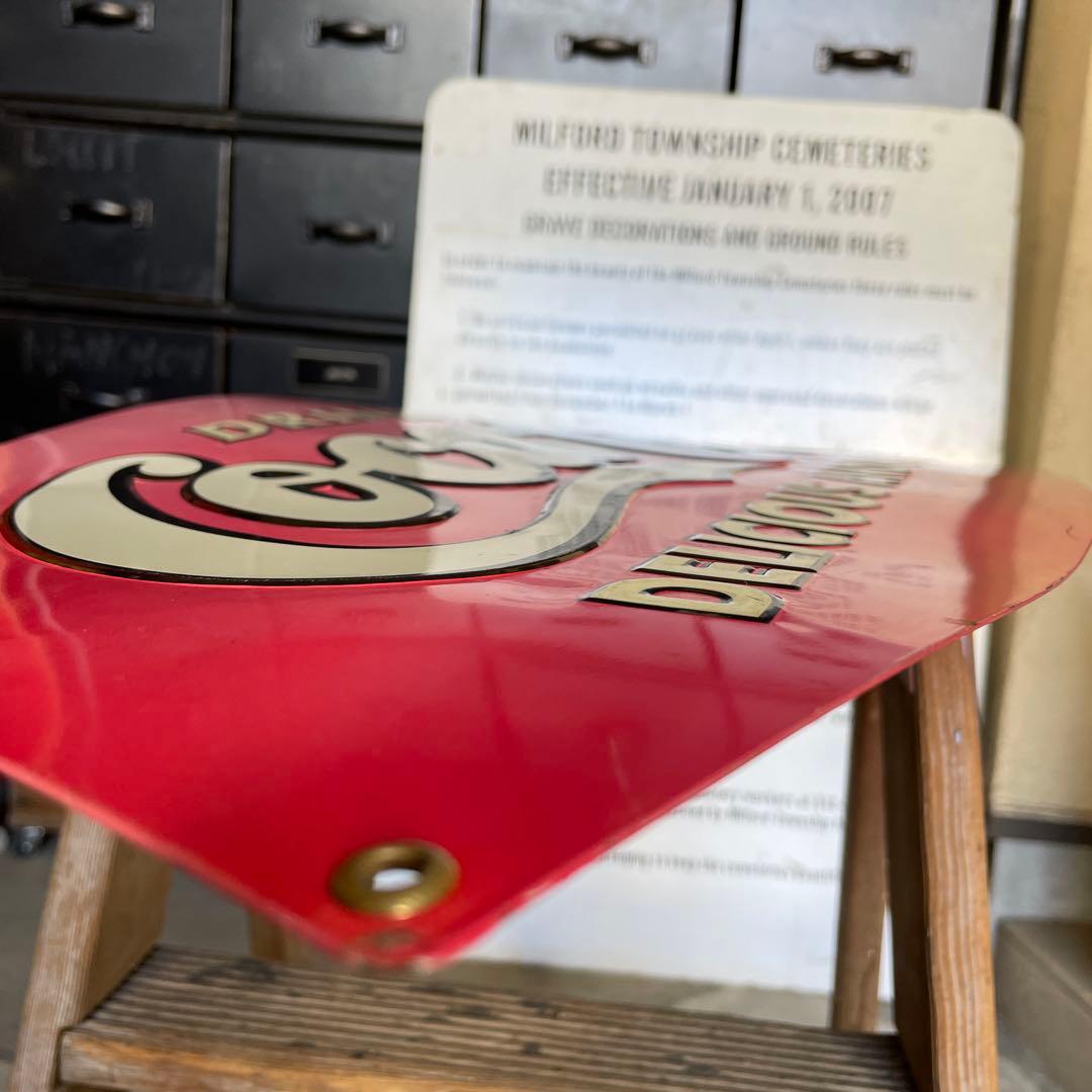 90's 店舗什器 コカコーラ Coca Cola メタルサイン 看板 蚤の市