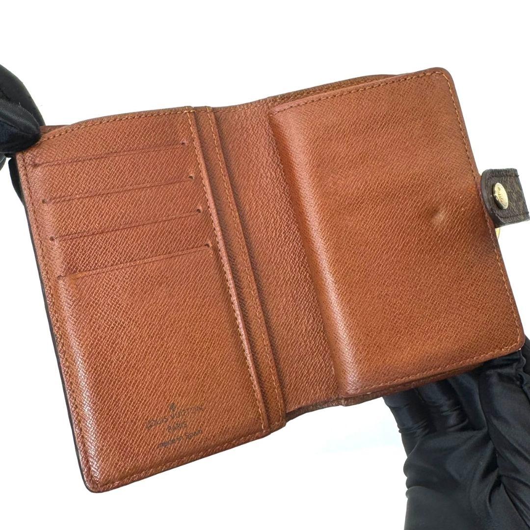 良品 ルイヴィトン モノグラム ポルトモネ ビエ ヴィエノワ がま口 財布